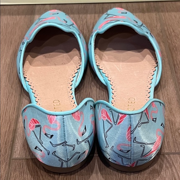 New Restricted Women's “Mint” Flamingo Slip-on Flats Size 7.5 Fun Tropical - Picture 5 of 12